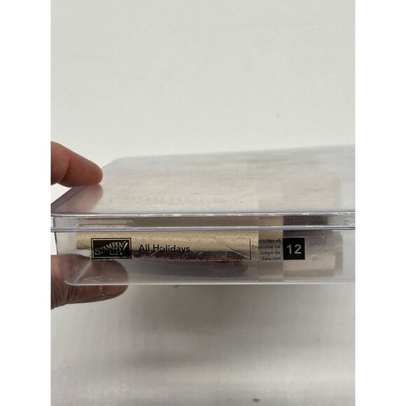 Stampin’ Up! All Holidays 10 Rubber Stamps Words Birthday Easter Halloween - Picture 3 of 5